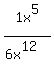 1x%5E5%2F%286x%5E12%29
