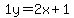 1y=%2B2x%2B1