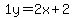 1y=%2B2x%2B2
