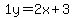 1y=%2B2x%2B3