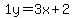 1y=%2B3x%2B2