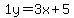 1y=%2B3x%2B5
