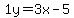 1y=%2B3x-5