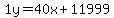 1y=%2B40x%2B11999
