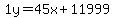 1y=%2B45x%2B11999