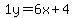 1y=%2B6x%2B4