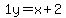 1y=%2Bx%2B2