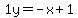 1y=-x%2B1