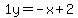 1y=-x%2B2