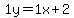 1y=1x%2B2