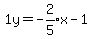 1y=expr%28-2%2F5%29x-1