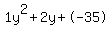 1y%5E2%2B2y%2B-35