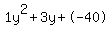 1y%5E2%2B3y%2B-40