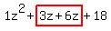 1z%5E2%2Bhighlight%283z%2B6z%29%2B18