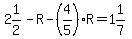 2%261%2F2-R-%284%2F5%29R=1%261%2F7
