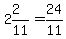 2%262%2F11=24%2F11