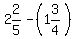 2%262%2F5-%281%263%2F4%29