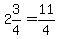 2%263%2F4=11%2F4