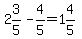 2%263%2F5-4%2F5=1%264%2F5