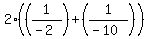 2%28%281%2F%28-2%29%29%2B%281%2F%28-10%29%29%29