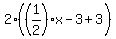 2%28%281%2F2%29x-3%2B3%29%29