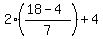 2%28%2818-4%29%2F7%29%2B4