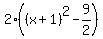 2%28%28x%2B1%29%5E2-9%2F2%29