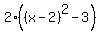 2%28%28x-2%29%5E2-3%29
