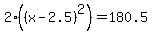 2%28%28x-2.5%29%5E2%29=180.5