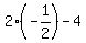 2%28-1%2F2%29-4