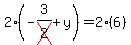 \"2%28-3%2Fcross%282%29%2By%29=2%286%29\"