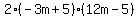 2%28-3m%2B5%29%2812m-5%29