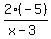 2%28-5%29%2F%28x-3%29