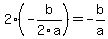 2%28-b%2F2a%29+=+-b%2Fa