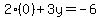 2%280%29%2B3y=-6