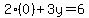 2%280%29%2B3y=6