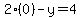 2%280%29-y=4