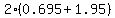 2%280.695%2B1.95%29