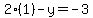 2%281%29-y=+-3