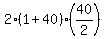2%281%2B40%29%2840%2F2%29