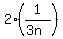 2%281%2F%283n%29%29