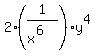 2%281%2F%28x%5E6%29%29%2Ay%5E4%29+