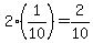 2%281%2F10%29+=+2%2F10