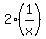 2%281%2Fx%29