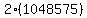 2%281048575%29