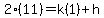 2%2811%29=k%281%29%2Bh