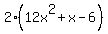 2%2812x%5E2%2Bx-6%29