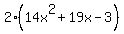 2%2814x%5E2%2B19x-3%29