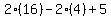 2%2816%29-2%284%29%2B5