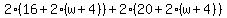 2%2816%2B2%28w%2B4%29%29%2B2%2820%2B2%28w%2B4%29%29